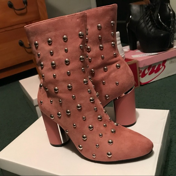 Pink Studded booties! - Picture 2 of 2